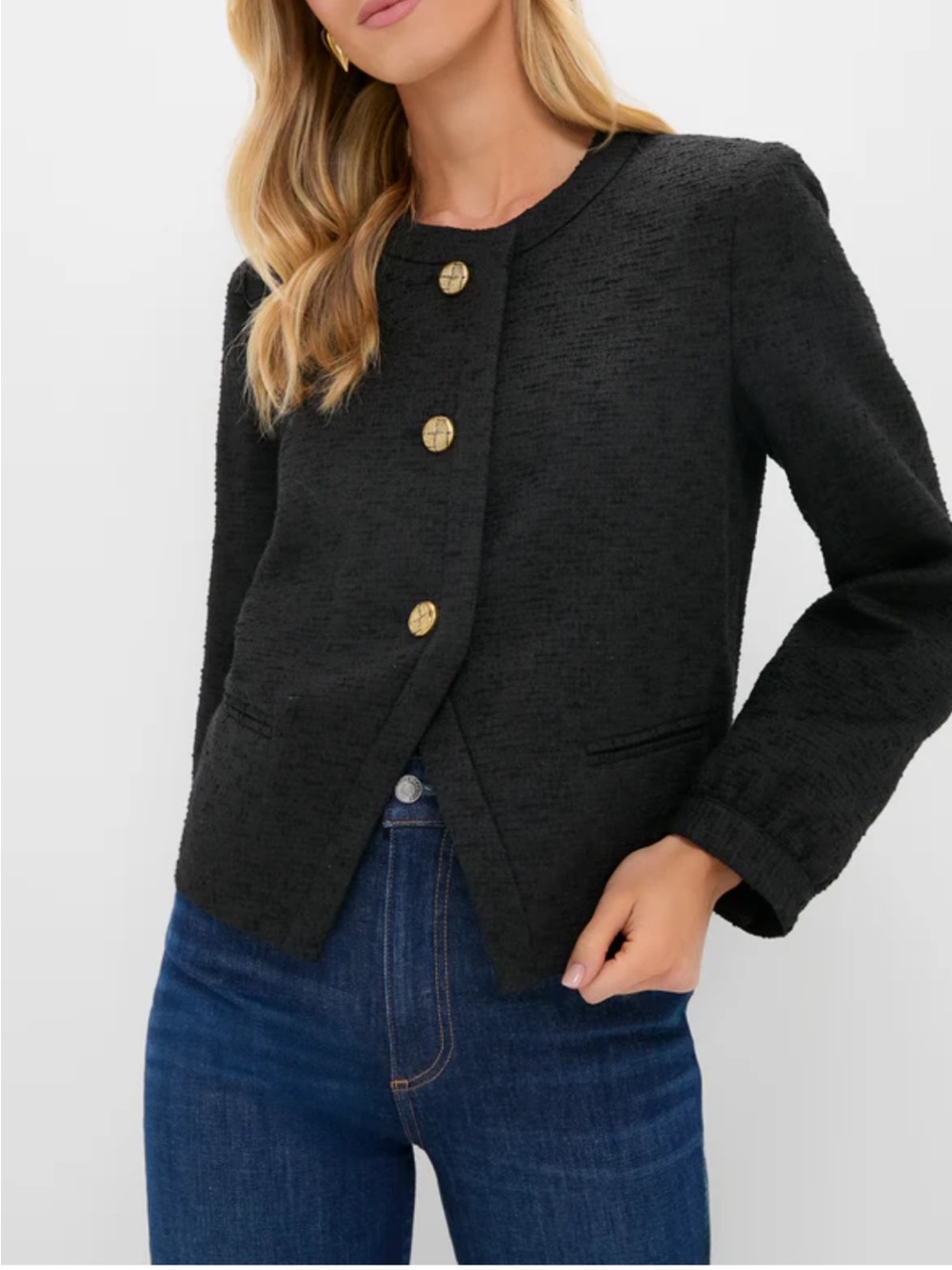 Tuckernuck Black Tweed Sommers Jacket Size M excellent
